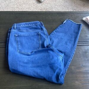 Lane Bryant Women's Straight Leg Blue Jeans- 37”long